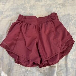 Lululemon Pink Hotty Hot Shorts Size 4